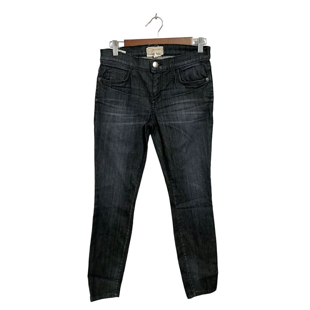 Current/Elliott The Stiletto Skinny Jeans Black Dark Gray Women Size 27